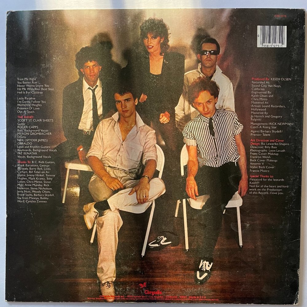 PAT BENATAR Crimes of Passion LP Original 1980 Record. - Picture 2 of 5
